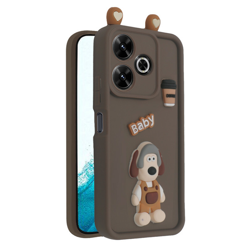 کاور فانتزی مدل KittyDog مناسب برای گوشی موبایل شیائومی Poco M6 4G / Redmi 13 4G