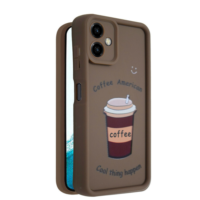 کاور طرح‌دار مدل CafeMood مناسب برای گوشی موبایل سامسونگ Galaxy A06