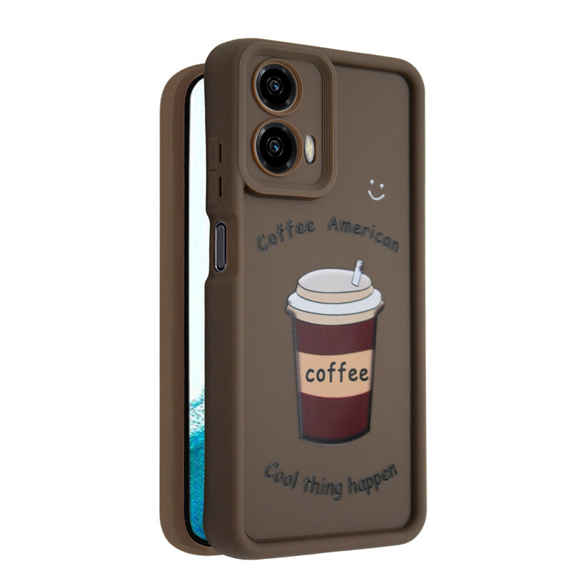 کاور طرح‌دار مدل CafeMood مناسب برای گوشی موبایل موتورولا Moto G24