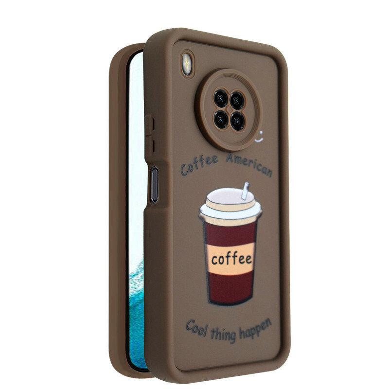 کاور طرح‌دار مدل CafeMood مناسب برای گوشی موبایل هوآوی Y9A