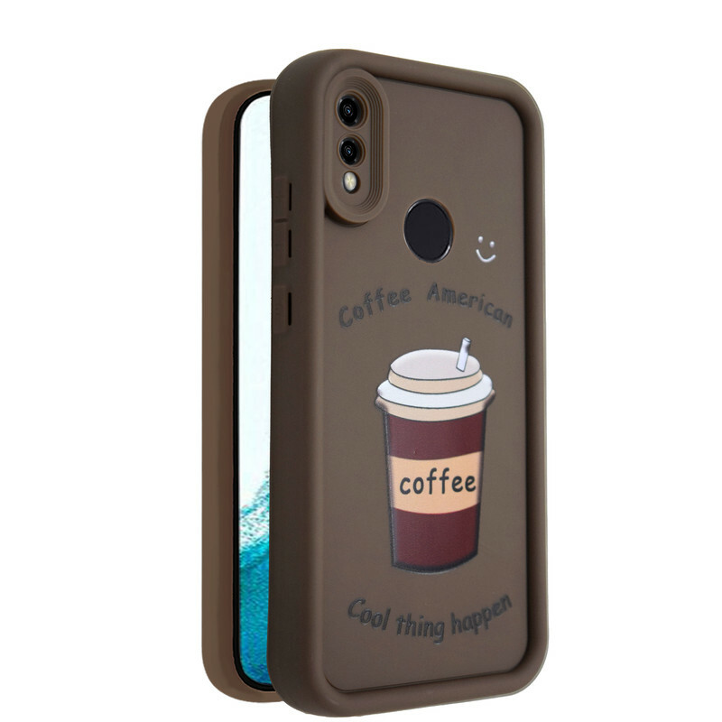 کاور طرح‌دار مدل CafeMood مناسب برای گوشی موبایل هوآوی Y7 Prime 2019