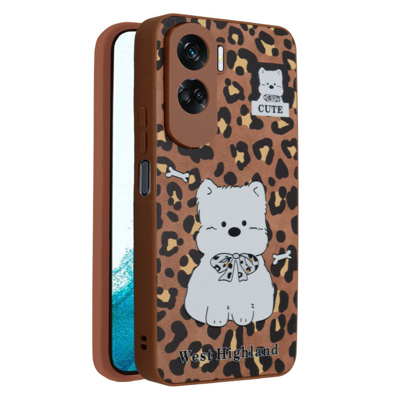 کاور فانتزی مدل Westie طرح پلنگی مناسب برای گوشی موبایل آنر Honor 90 Lite