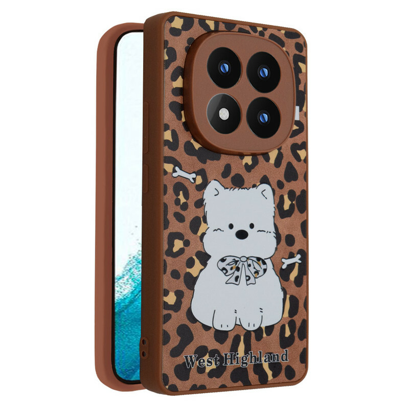 کاور فانتزی مدل Westie طرح پلنگی مناسب برای گوشی موبایل شیائومی Redmi Note 14 Pro Plus