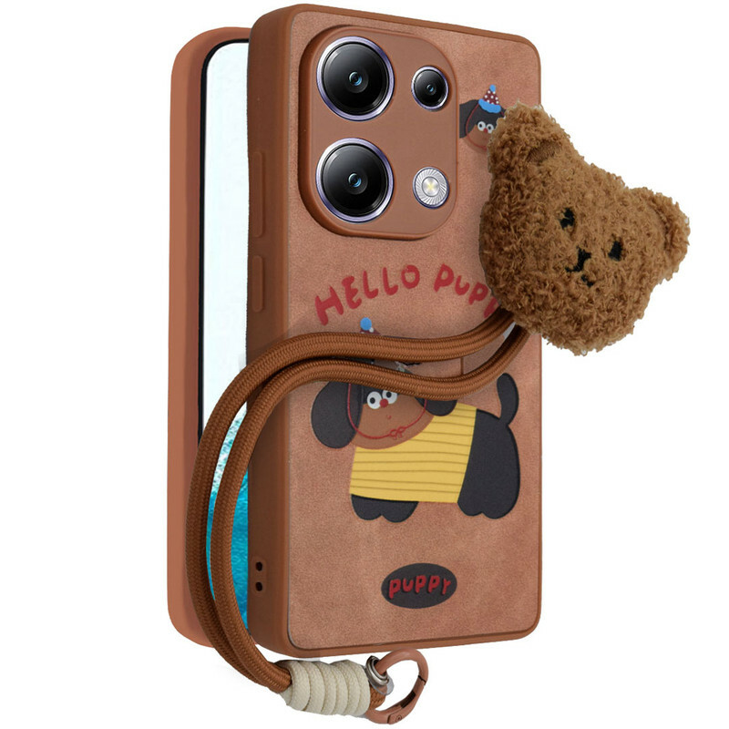 کاور مدل Cuddle Grip مناسب برای گوشی موبایل شیائومی Poco M6 Pro به همراه بند آویز