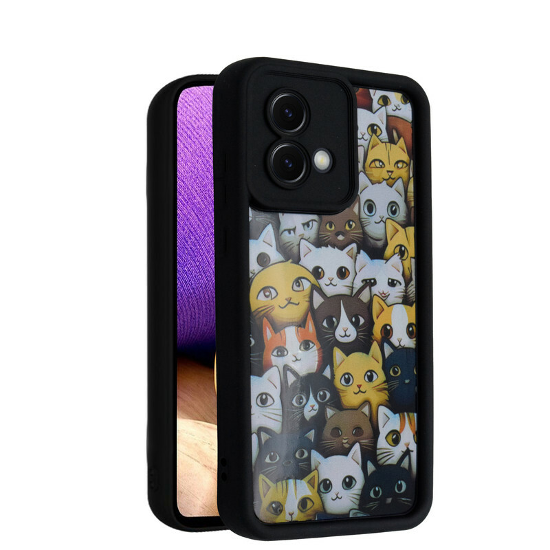 کاور طرح دار مدل CuteCats مناسب برای گوشی موبایل موتورولا Moto G84