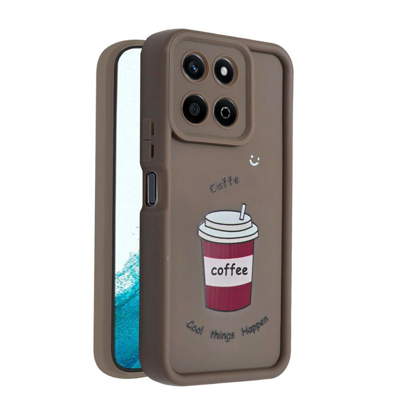 کاور طرح‌دار مدل CafeMood مناسب برای گوشی موبایل آنر X7C