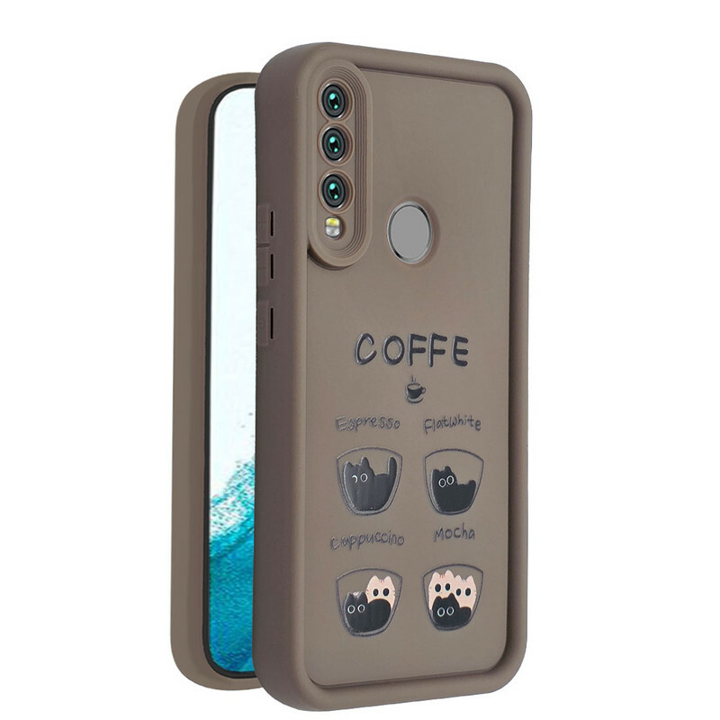 کاور طرح دار مدل MochaMew مناسب برای گوشی موبایل Y9 Prime 2019