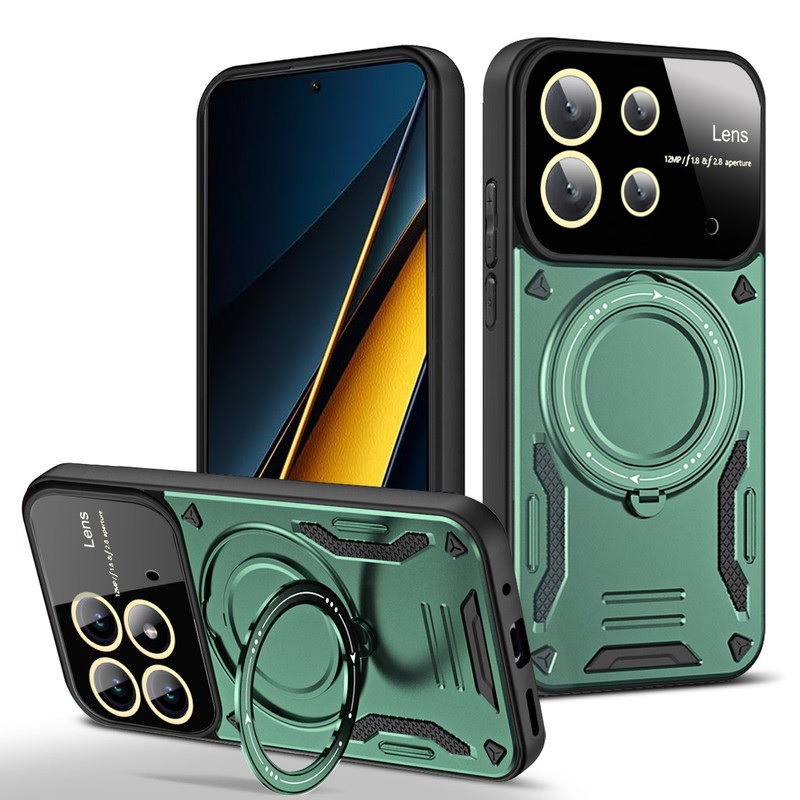 کاور مدل HybridRing مناسب برای گوشی موبایل شیائومی Poco M6 Pro 4G / Redmi Note 13 Pro 4G