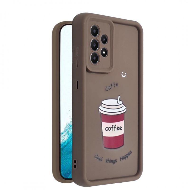 کاور طرح‌دار مدل CafeMood مناسب برای گوشی موبایل سامسونگ Galaxy A52 / A52s