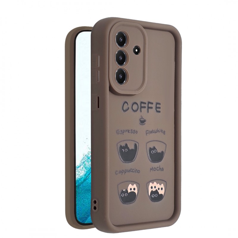 کاور طرح دار مدل MochaMew مناسب برای گوشی موبایل Galaxy A56