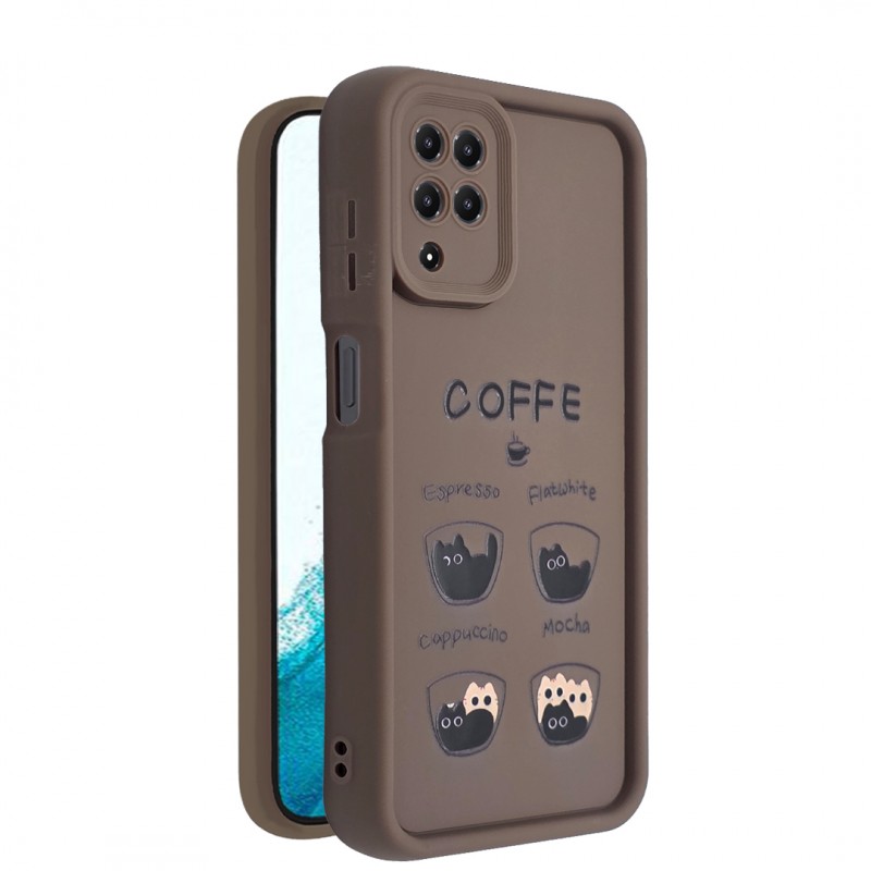 کاور طرح دار مدل MochaMew مناسب برای گوشی موبایل Galaxy A12