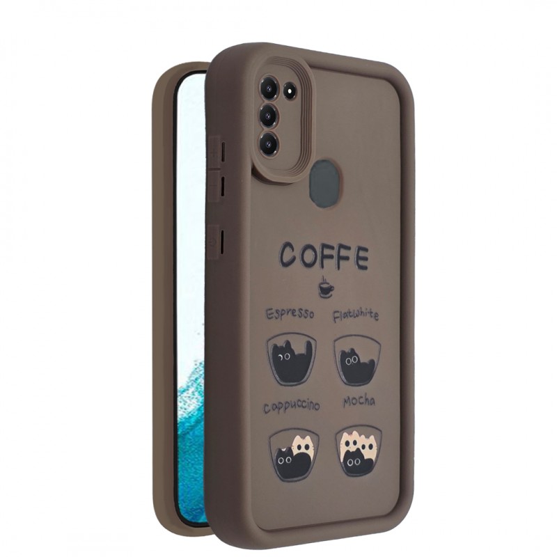 کاور طرح دار مدل MochaMew مناسب برای گوشی موبایل Galaxy A11