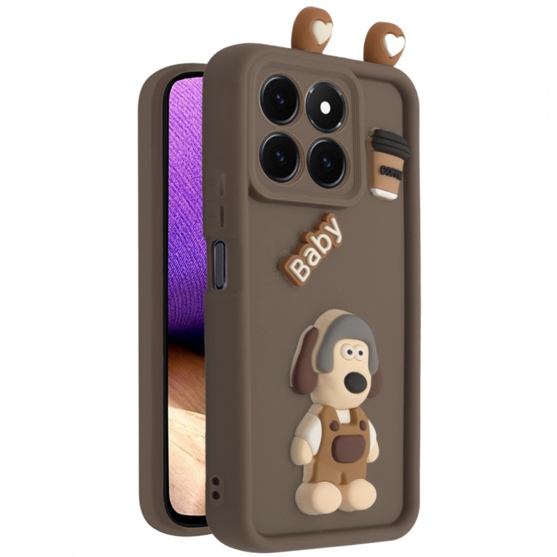 کاور فانتزی مدل KittyDog مناسب برای گوشی موبایل آنر Honor X8A