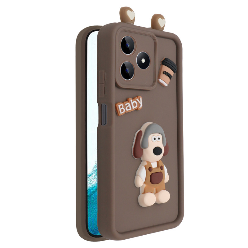 کاور فانتزی مدل KittyDog مناسب برای گوشی موبایل ریلمی Note 50