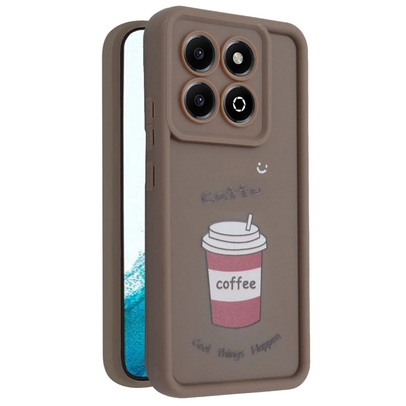 کاور طرح‌دار مدل CafeMood مناسب برای گوشی موبایل آنر Honor X6C