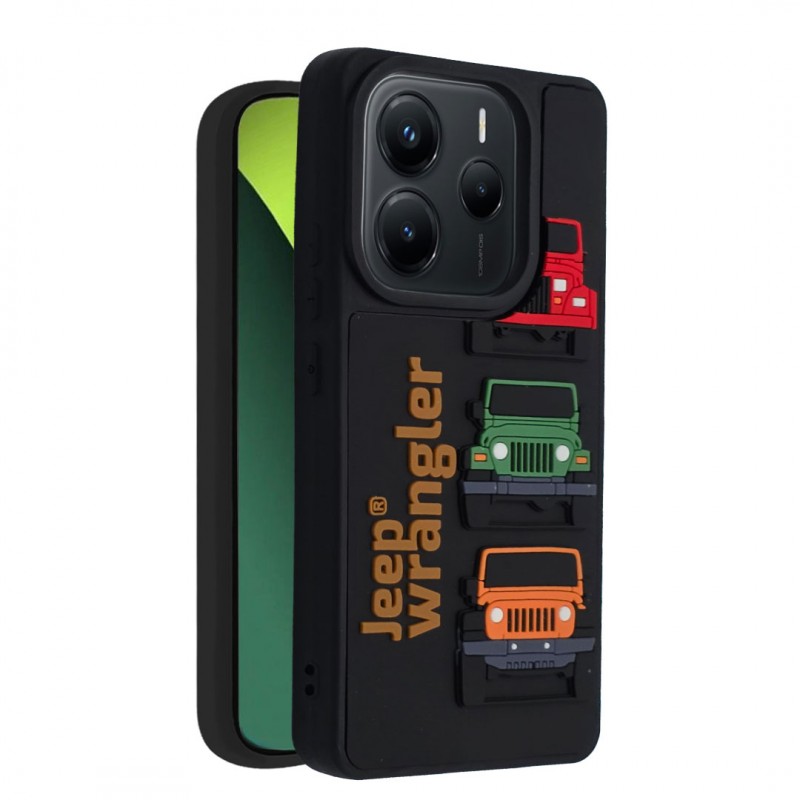 کاور فانتزی Jeep Wrangler سه‌بعدی مناسب برای گوشی موبایل شیائومی Redmi Note 14 4G