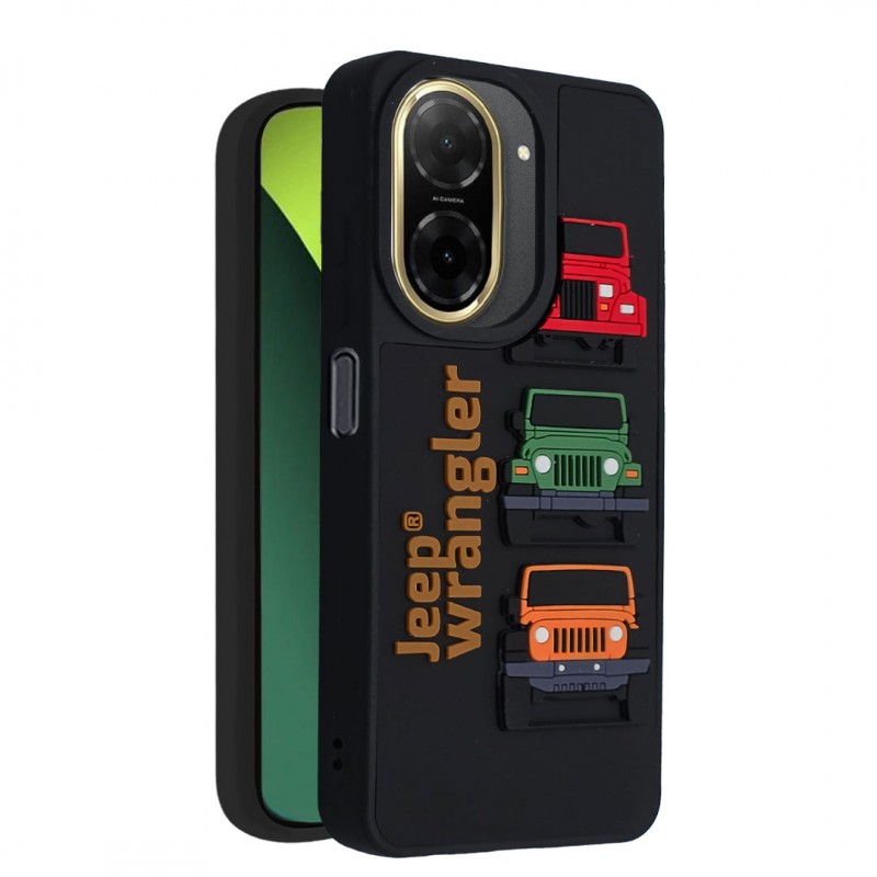 کاور فانتزی Jeep Wrangler سه‌بعدی مناسب برای گوشی موبایل شیائومی Redmi A5/Poco C71