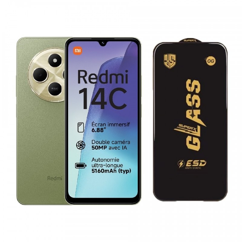 محافظ صفحه نمایش OG GLASS ESD مناسب برای گوشی موبایل شیائومی Redmi 14C / Poco C75