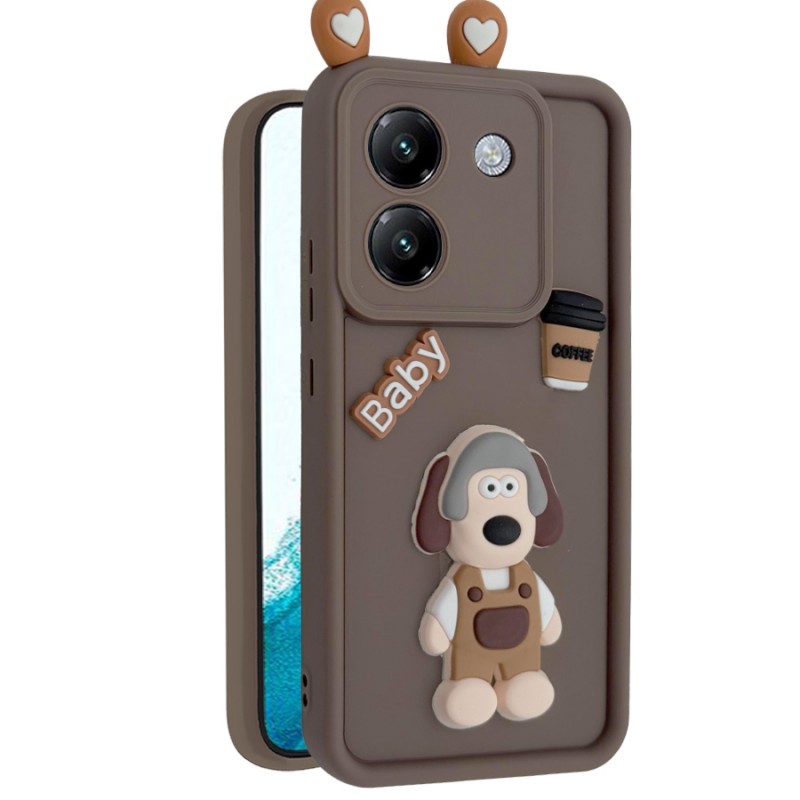 کاور فانتزی مدل KittyDog مناسب برای گوشی موبایل شیائومی Poco M7 Pro 5G