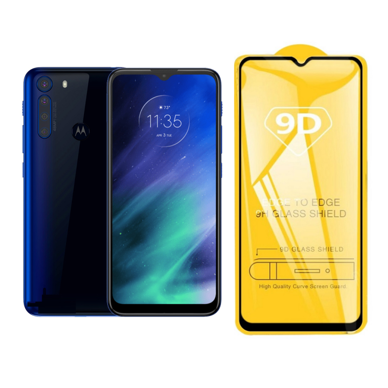 محافظ صفحه نمایش 9D 9H Glass مناسب برای گوشی موبایل موتورولا Moto One Macro