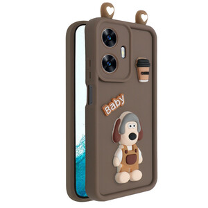 کاور فانتزی مدل KittyDog مناسب برای گوشی موبایل ریلمی Realme C55