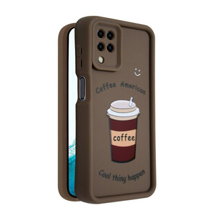 کاور طرح‌دار مدل CafeMood مناسب برای گوشی موبایل سامسونگ Galaxy A12