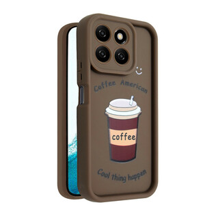 کاور طرح‌دار مدل CafeMood مناسب برای گوشی موبایل آنر X8B