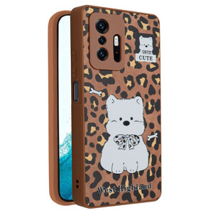 کاور فانتزی مدل Westie طرح پلنگی مناسب برای گوشی موبایل شیائومی 11T / 11T Pro