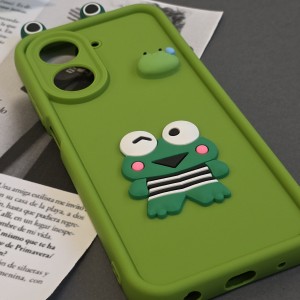 نمای جانبی قاب GreenFrog مناسب گوشی Redmi A5، با گوش‌های برجسته و رنگ سبز فانتزی