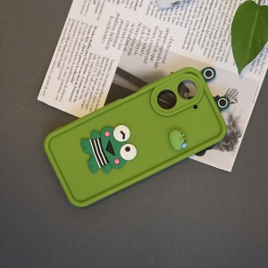 قاب فانتزی طرح قورباغه GreenFrog مناسب برای گوشی موبایل شیائومی Redmi A5 با طراحی برجسته و رنگ سبز شاد
