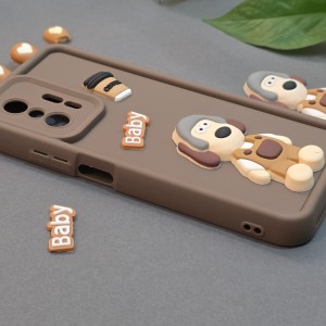 کاور فانتزی مدل KittyDog مناسب برای گوشی موبایل شیائومی 11T / 11T Pro نمای کناری