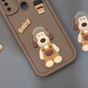 کاور فانتزی مدل KittyDog مناسب برای گوشی موبایل سامسونگ Galaxy M21 / M21 2021 نمای نزدیک