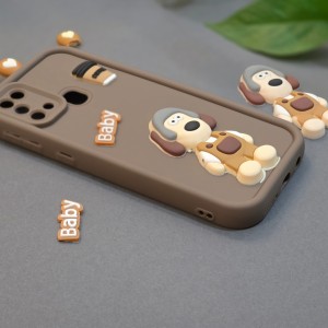 کاور فانتزی مدل KittyDog مناسب برای گوشی موبایل سامسونگ Galaxy M31 نمای کناری