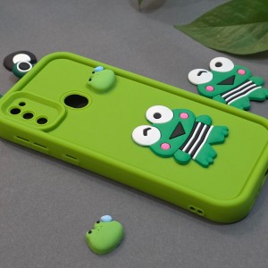کاور فانتزی مدل GreenFrog مناسب برای گوشی موبایل سامسونگ Galaxy M21 / M21 2021 نمای کناری