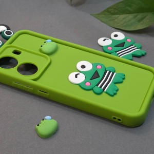 کاور فانتزی مدل GreenFrog مناسب برای گوشی موبایل شیائومی Poco X7 Pro نمای کنار