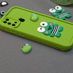 کاور فانتزی مدل GreenFrog مناسب برای گوشی موبایل سامسونگ Galaxy M31 نمای کناری