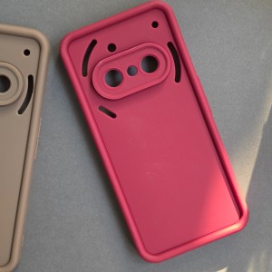 کاور مدل Solid مناسب برای گوشی موبایل ناتینگ Nothing Phone 3A زرشکی