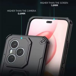 تصویر قاب TitanGuard مدل هواوی Pura 70 با محافظ لنز و ایر بگ چهارگوشه