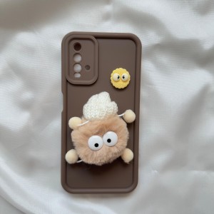 قاب موبایل woollyPop مدل شیائومی Redmi 9T | طراحی یونیک + عروسک پشمالو کلاه‌دار