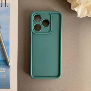 گارد سیلیکونی مدل solid گوشی ریلمی C61 رنگ سبز تیره