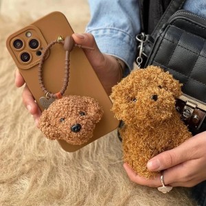 قاب فانتزی پودل برای گوشی Y8s با آویز عروسکی