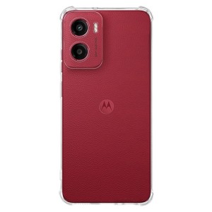 کاور ژله‌ای ShockProof مناسب برای گوشی Moto E15 | طراحی شفاف، محافظت لنز دوربین