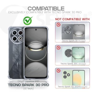 گارد ژله ای کپسولی تکنو spark 30 pro