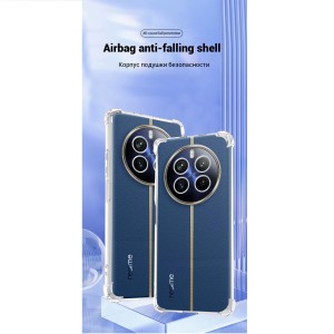 کاور ژله‌ای ShockProof مناسب برای گوشی ریلمی Realme 12 4G / 12 Plus 5G | طراحی شفاف، محافظت لنز دوربین