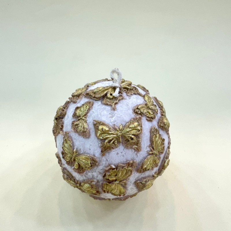 شمع گوی طرح پروانه