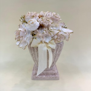 شمع گیاهی طرح گلدان