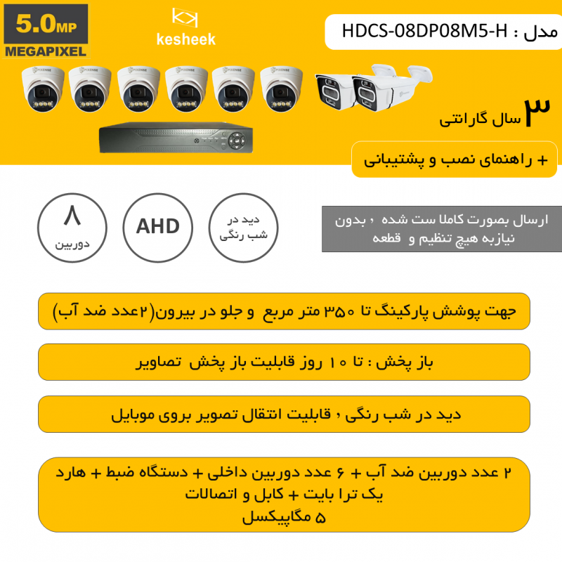 HDCS-08DP08M5-H