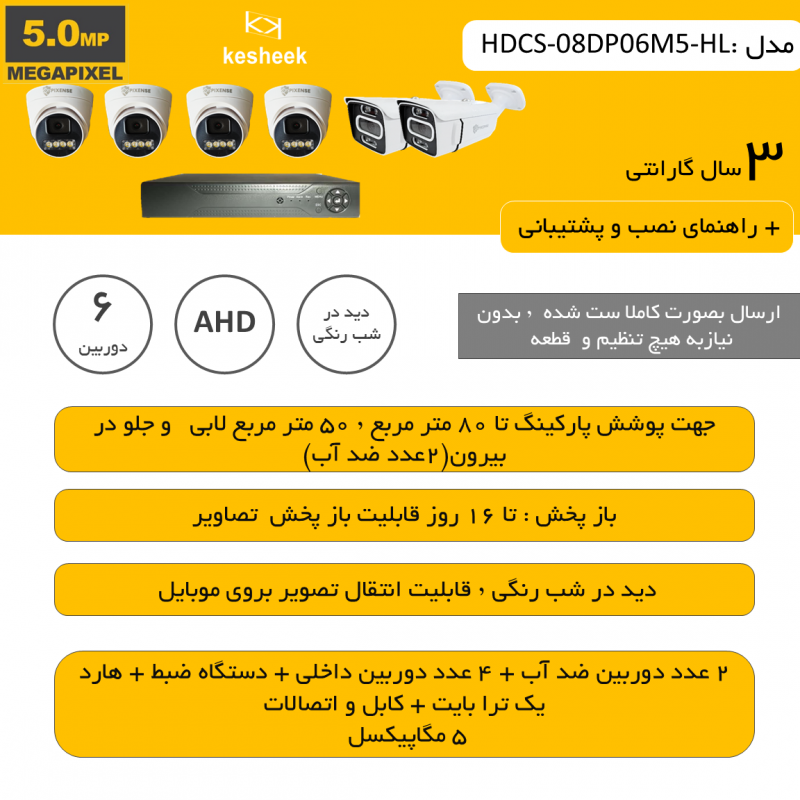 HDCS-08DP06M5-HL