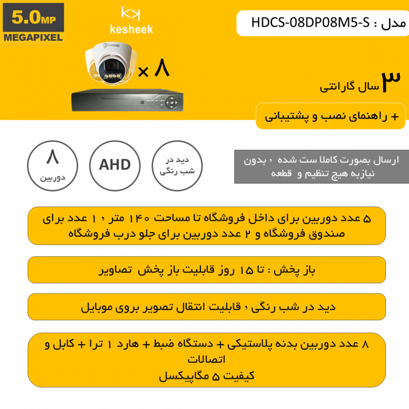 HDCS-08DP008M5-S