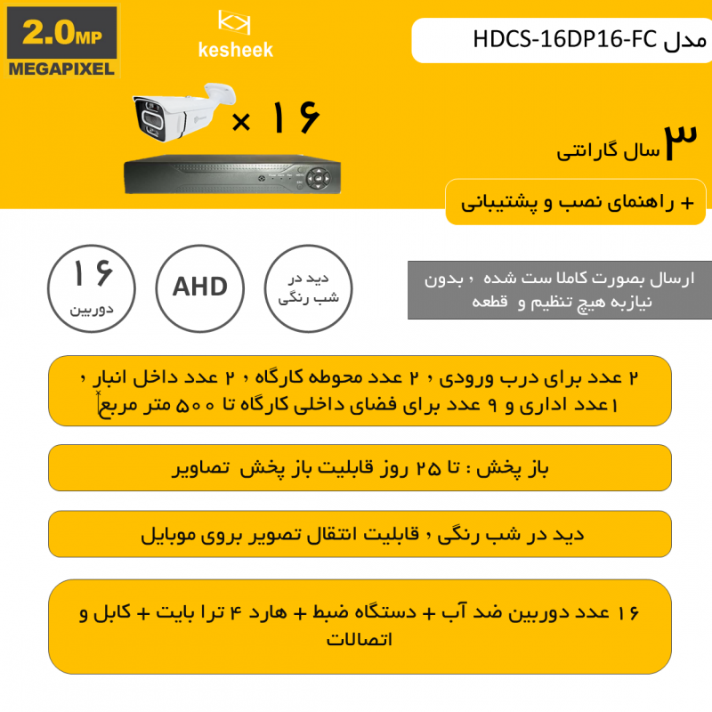 HDCS-16DP16-FC